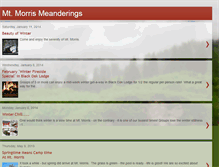 Tablet Screenshot of mtmorrismeanderings.blogspot.com