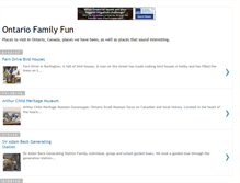 Tablet Screenshot of ontariofamilyfun.blogspot.com