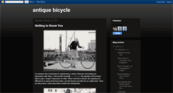 Desktop Screenshot of antiquebicycle666.blogspot.com