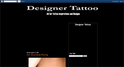 Desktop Screenshot of mytattoodesign.blogspot.com