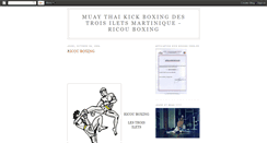 Desktop Screenshot of muaythai-kickboxing-les3ilets.blogspot.com