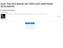 Tablet Screenshot of muaythai-kickboxing-les3ilets.blogspot.com