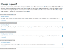 Tablet Screenshot of minorchangeisgood.blogspot.com