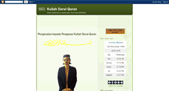 Desktop Screenshot of kuliahdarulquran.blogspot.com
