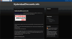 Desktop Screenshot of hyderabaddiscountsinfo.blogspot.com