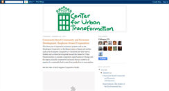 Desktop Screenshot of centerforurbantransformation.blogspot.com