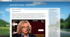 Desktop Screenshot of gesund-und-munter-nachrichten.blogspot.com