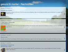 Tablet Screenshot of gesund-und-munter-nachrichten.blogspot.com