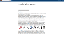 Desktop Screenshot of houdini-wine-opener.blogspot.com