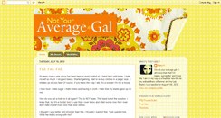 Desktop Screenshot of notyouraveragegal.blogspot.com