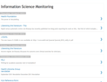 Tablet Screenshot of informationsciencemonitoring.blogspot.com