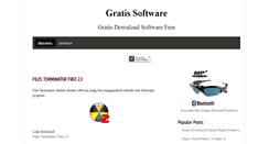 Desktop Screenshot of gratissoftwaremu.blogspot.com