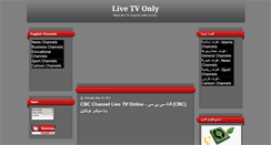 Desktop Screenshot of livetvonly.blogspot.com