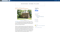 Desktop Screenshot of historichomeplans.blogspot.com