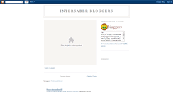 Desktop Screenshot of intersaberbloggers.blogspot.com