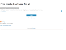 Tablet Screenshot of freecrackedsoftwares.blogspot.com