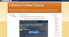 Desktop Screenshot of cienciaecriticacultural.blogspot.com