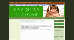 Desktop Screenshot of pakistanpublicschool.blogspot.com