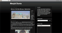 Desktop Screenshot of masjiddunia.blogspot.com