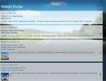 Tablet Screenshot of masjiddunia.blogspot.com