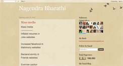 Desktop Screenshot of nagendrabharathi.blogspot.com