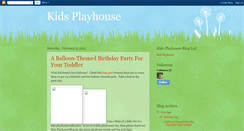 Desktop Screenshot of kids-playhouse.blogspot.com