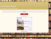 Tablet Screenshot of everythingibought.blogspot.com