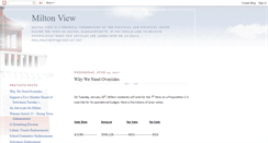 Desktop Screenshot of miltonview.blogspot.com