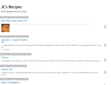 Tablet Screenshot of jcsrecipes.blogspot.com