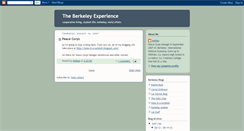 Desktop Screenshot of berkeleyexperience.blogspot.com
