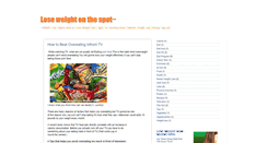 Desktop Screenshot of lose-weight-onthespot.blogspot.com