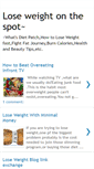 Mobile Screenshot of lose-weight-onthespot.blogspot.com