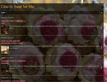 Tablet Screenshot of cibo-foodforlife.blogspot.com