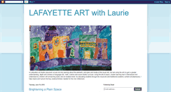 Desktop Screenshot of lafayetteartwithlaurie.blogspot.com