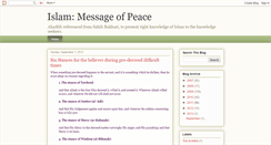 Desktop Screenshot of islammessageofpeace.blogspot.com