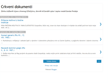 Tablet Screenshot of crkvenidokumenti.blogspot.com