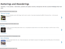 Tablet Screenshot of mutteringsandmeanderings.blogspot.com