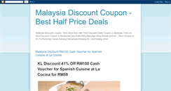 Desktop Screenshot of malaysiadiscountcoupon.blogspot.com