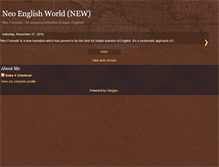 Tablet Screenshot of neoenglishworld.blogspot.com