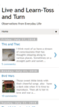 Mobile Screenshot of liveandlearn-tossandturn.blogspot.com