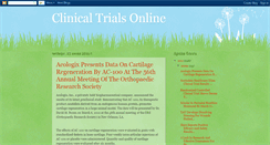 Desktop Screenshot of clinicaltrialsonline.blogspot.com
