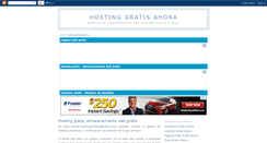 Desktop Screenshot of hosting-gratis-ahora.blogspot.com