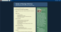 Desktop Screenshot of gardenofblessingschildcare.blogspot.com