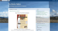 Desktop Screenshot of modoc-nation.blogspot.com