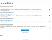 Tablet Screenshot of jazz60playlist.blogspot.com