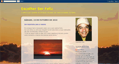 Desktop Screenshot of escolherserfeliz.blogspot.com