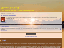 Tablet Screenshot of escolherserfeliz.blogspot.com