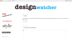 Desktop Screenshot of designwatcher.blogspot.com