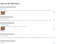 Tablet Screenshot of lifeontherayfarm.blogspot.com