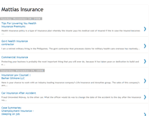 Tablet Screenshot of mattiasinsurance.blogspot.com